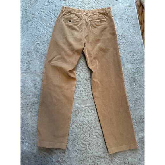 Eddie Bauer Men’s Corduroy Pants Trousers 34x34 Classic Fit Wide Wale Tan Cotton - Picture 2 of 6